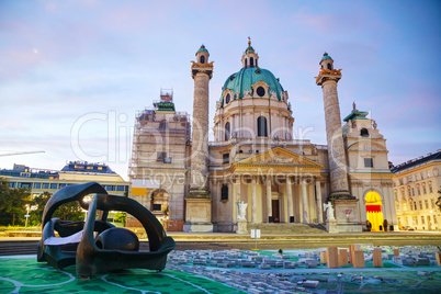 St. Charles's Church (Karlskirche) in Vienna, Austria