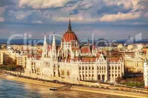 Parliament building in Budapest, Hungary