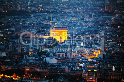 Arc de Triomphe de l'Etoile in Paris