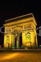 Arc de Triomphe de l'Etoile in Paris