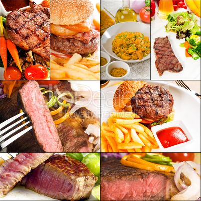 beef dishes collage