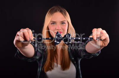 Girl and bowtie