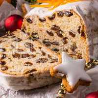 Christmas Stollen with orange julienne