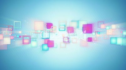 colorful squares loopable techno background
