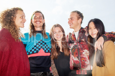 Group of young people in the park