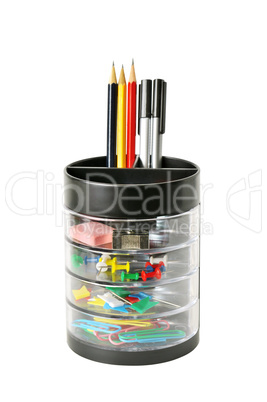 stationery in glass