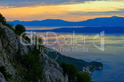Makarska Riviera Sonnenuntergang - Makarska Riviera sunset 01