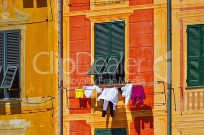 Portofino Waesche trocknen - Portofino dry clothes 01