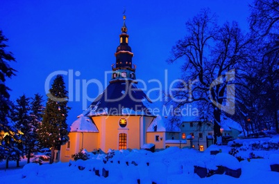 Seiffen Kirche Winter - Seiffen church in winter 07