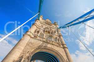 Magnificence of Tower Bridge on a sunny day - London