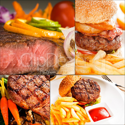 beef dishes collage