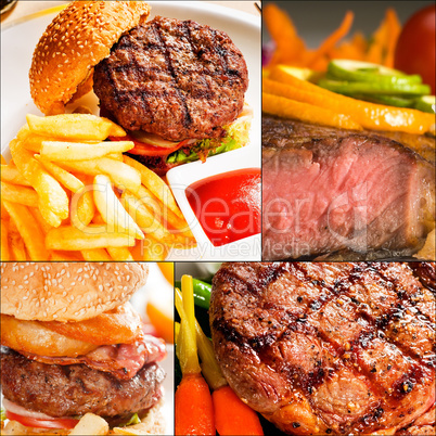 beef dishes collage