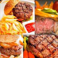 beef dishes collage