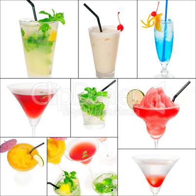 cocktails collage