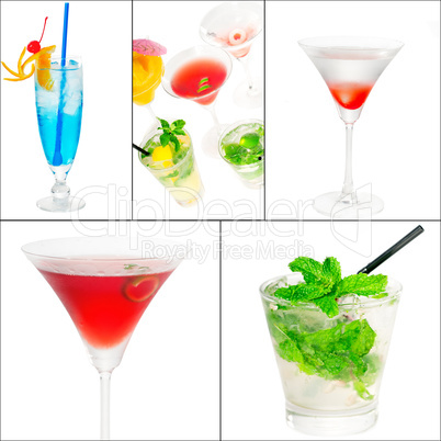 cocktails collage