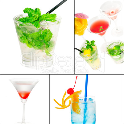 cocktails collage