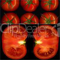 tomatoes collage