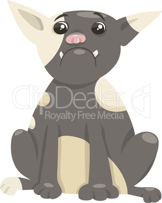 french bulldog dog cartoon