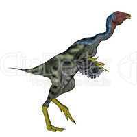 Caudipteryx dinosauwalking - 3D render