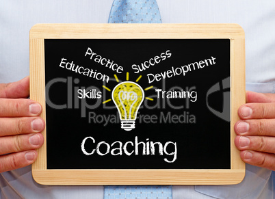 Coach with Coaching Chalkboard