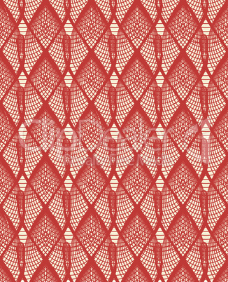Seamless pattern red and beige colors
