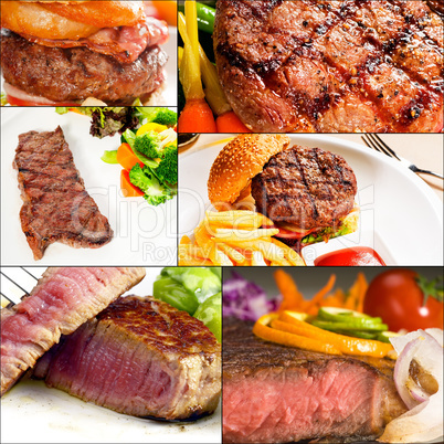 beef dishes collage