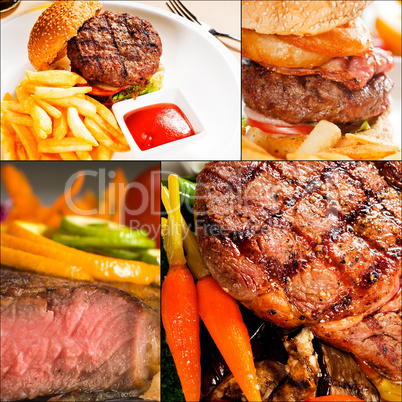 beef dishes collage