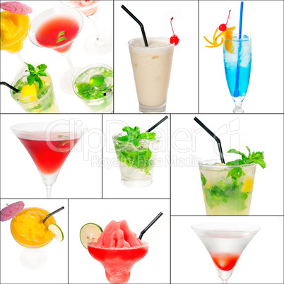 cocktails collage