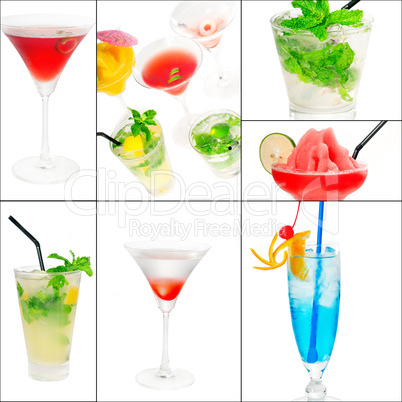 cocktails collage