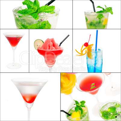 cocktails collage