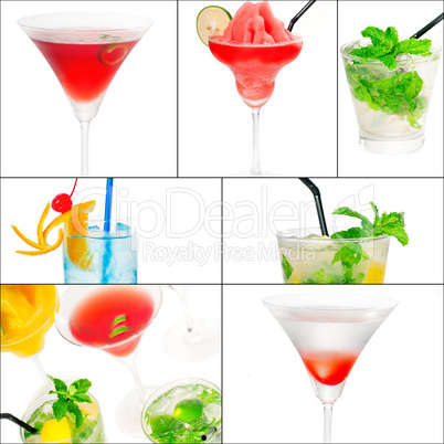 cocktails collage