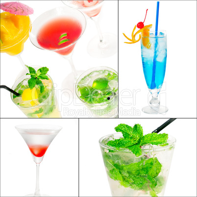 cocktails collage