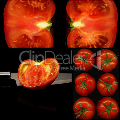 tomatoes collage