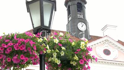 The big clock from the old city hall of Tartu Estonia GH4 4K