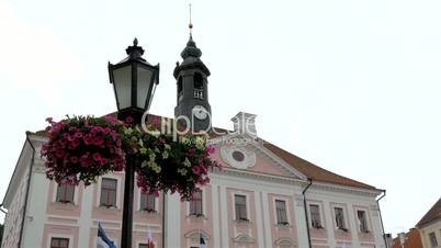 A view of the old town hall from Tartu Estonia GH4 4K