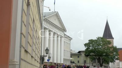 The white university building of Tartu University 4K FS700 Odyssey 7Q