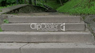 Stairs leading up to the Toome hill park 4K FS700 Odyssey 7Q