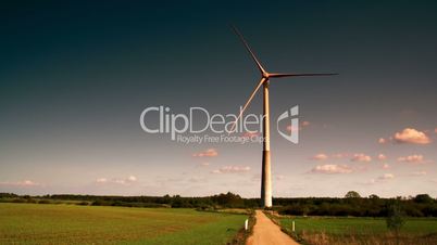 One big windmill on a field 4K FS700 Odyssey 7Q