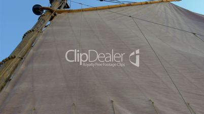 The big white cloth for sailing of the big ship GH4 4K