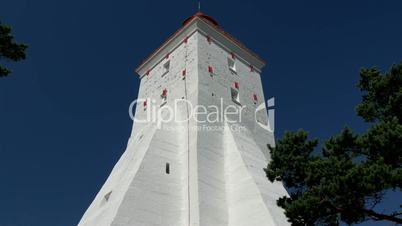 The big body of the white lighthouse in Kopu Estonia GH4 4K