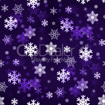 Dark Lilac Snowflakes
