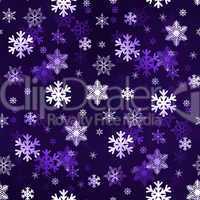 Dark Lilac Snowflakes