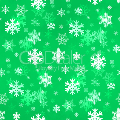 Light Green Snowflakes