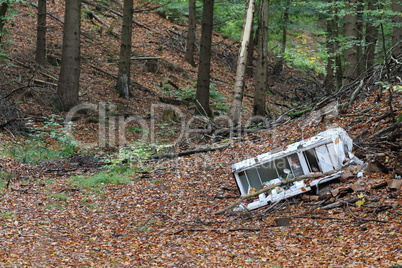 Unrat im Wald