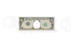 One Dollar Note template