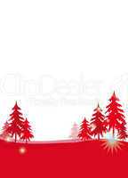 Weihnachten rot silhouette