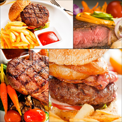 beef dishes collage