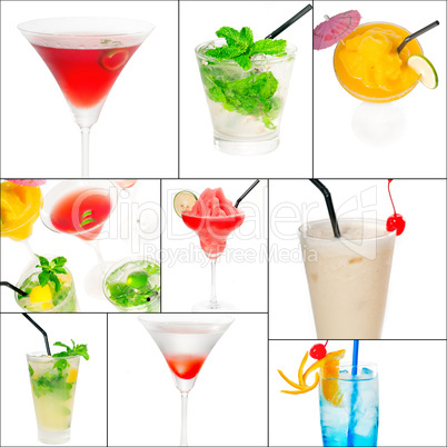 cocktails collage