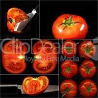 tomatoes collage