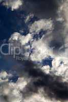 Evening sky with storm clouds